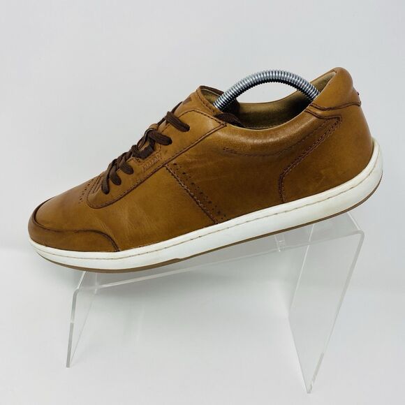 Piloti Men’s Avenue 11.5 Cognac Brown Burnished Leather Driving Shoes Comfort main image 15
